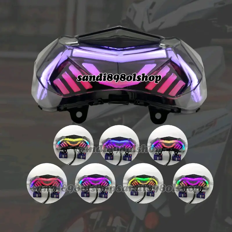 LAMPU STOP VARIO OLD 2015-2017 MODE RGB RUNNING MULTICOLOUR VARIO WD177 1