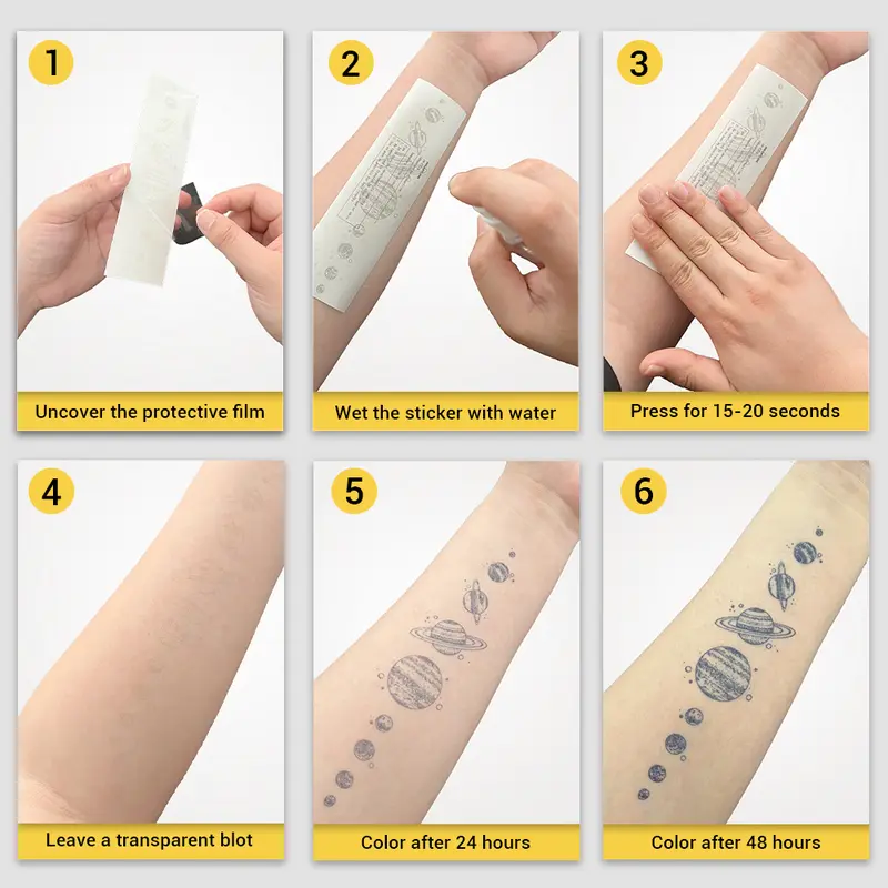 Miếng Dán Hình Xăm Tạm Thời Thiết Kế Rồng, Hình Xăm Ma Thuật, Lên Đến 1-2 Tuần, Hình Xăm Giả Như Thật 4