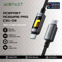 Gambar ACEFAST Acewire Pro C21-03 Kabel Data PD Charger LED RGB 7 Gradient Light Indicator Type-C To Type-C Super Fast Charging Fantasy Color Series dari HimTech Kota Administrasi Jakarta Utara 1 Tokopedia