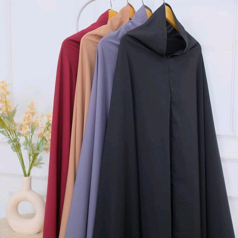 Khadijjah Set Syar'i / Gamis Khadijah Set Khimar Wolfis / Gamis Set Khimar Polos Bahan Wolfis Premium 5