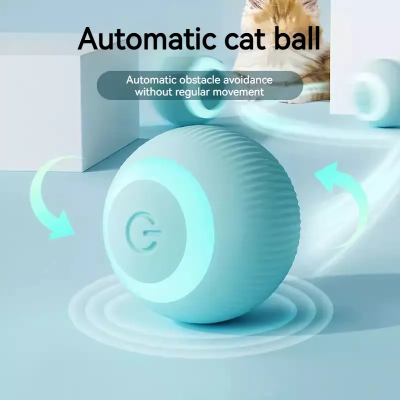 USB Electronic Smart Dog Toy Ball  Interactive Pet Automatic Moving Ball Gift