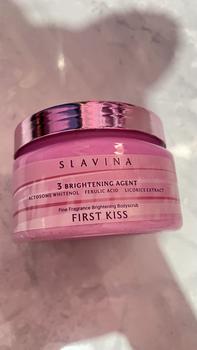 Product Review of SLAVINA Organic Rice Body Scrub First Kiss | scrub badan untuk menghilangkan bekas luka from F**e 0