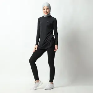 HIA Everywear Shafa Body Fit Top Bahan Hacktive Fabric Atasan Baju Olahraga Wanita Basic Nyaman