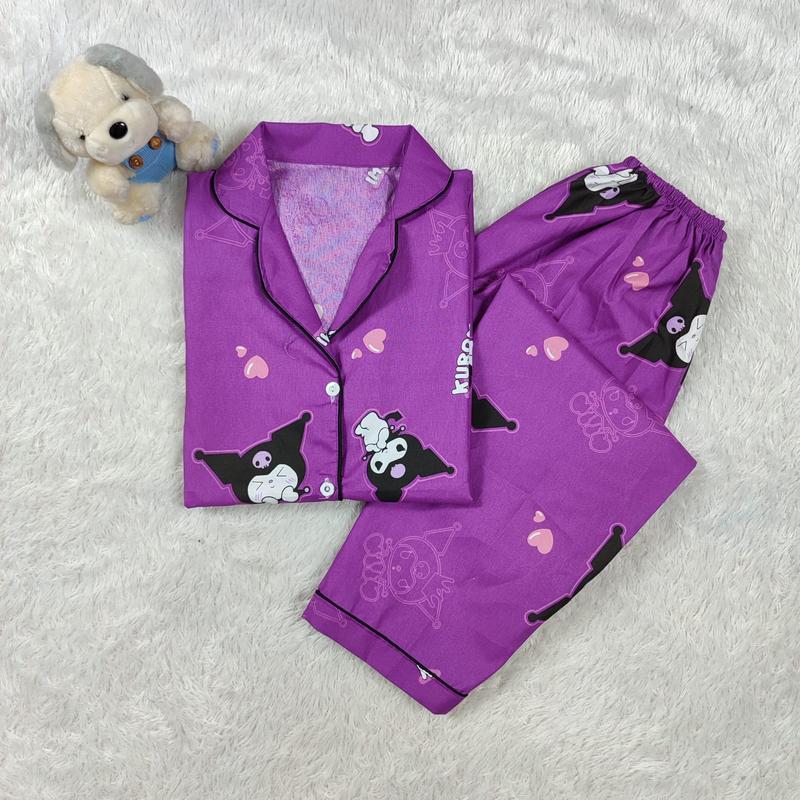 BAJU TIDUR / PIYAMA WANITA DEWASA XL (LD 110 CM), LENGAN PANJANG & CELANA PANJANG 6