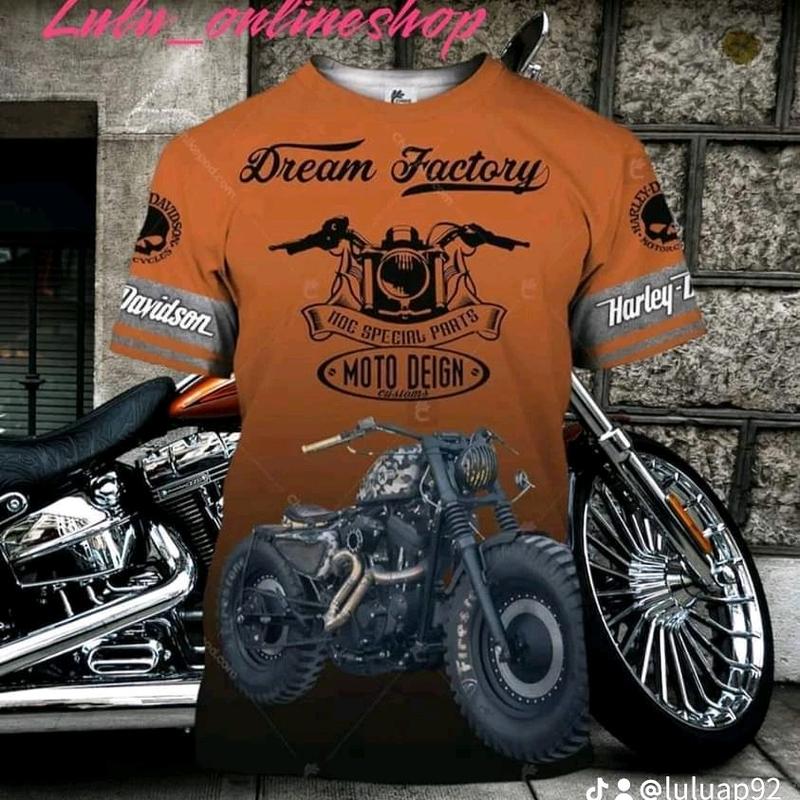 kaos jersey fullprinting pria wanita motor harley davidson keren moge 0