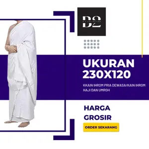 Kain Ikhram Ikhrom Ihram Ihrom Baju Ikhram Ikhrom Ihram Ihrom Pria Dewasa Laki Laki Perlengkapan Haji Dan Umroh