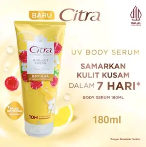 CITRA BODY SERUM RADIANT FRESH 180ML Tangan Niacinamide Kering