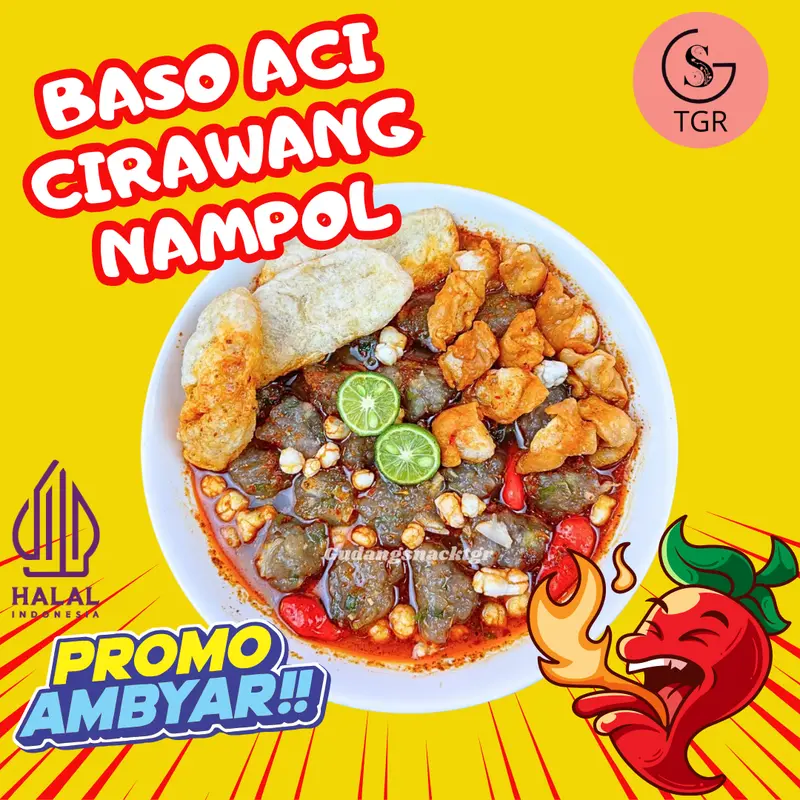 1 BUNGKUS BASO CIRAWANG FOOD KALDU PEDAS Ayam Instan - EKONOMIS 0