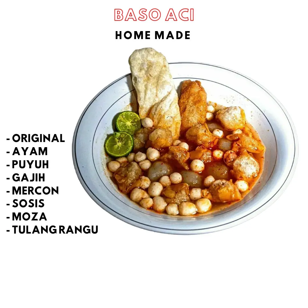 Baso Aci Home Made Varian Lengkap