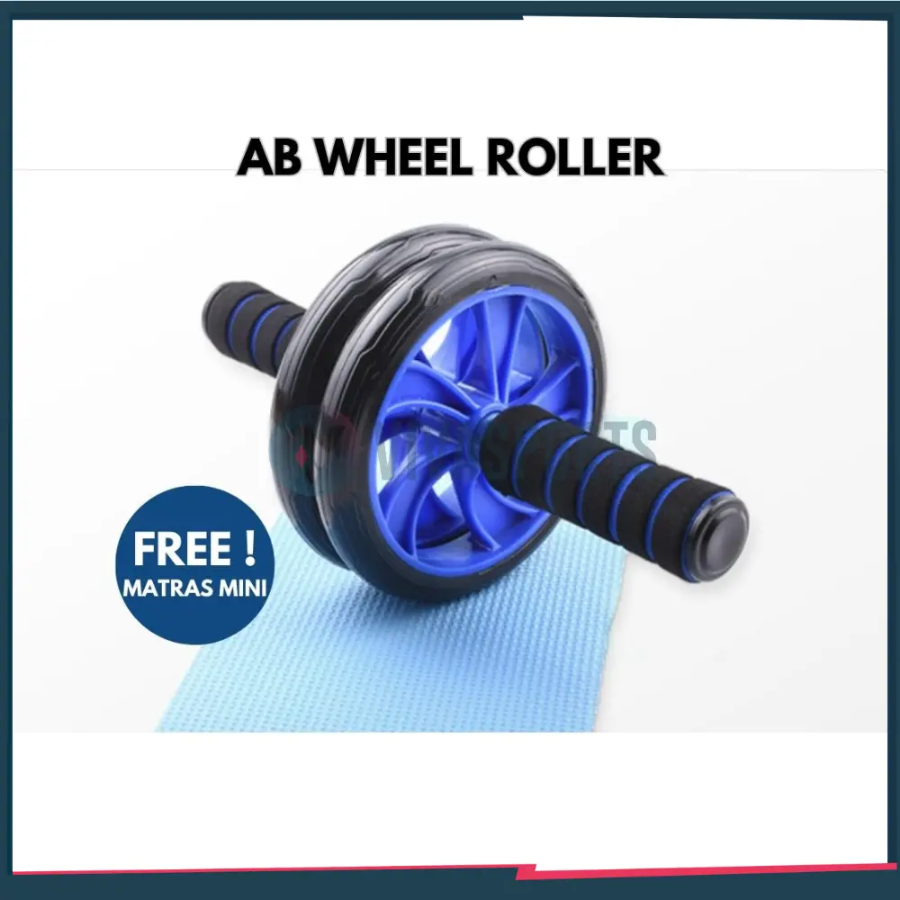 VIVASPORTS - AB Roller / AB Wheel Roller / Alat Fitness / Alat Gym / Alat Pembakar Kalori Lemak