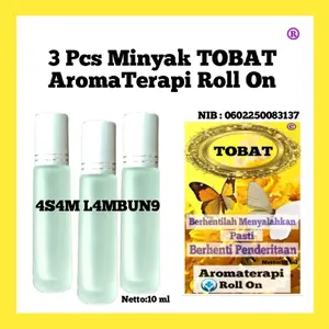 { 3 Pcs }4S4M L4MBUN9 Aromatic Minyak Angin Tobat 10ml Terapi perut pada tubuh 'kuning Hot'