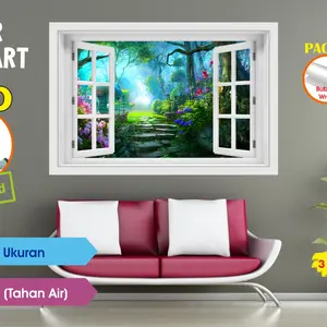 STIKER WALL ART 3D HIASAN DINDING DEKORASI RUMAH MOTIF FANTASY SERIES BAHAN PREMIUM TAHAN AIR