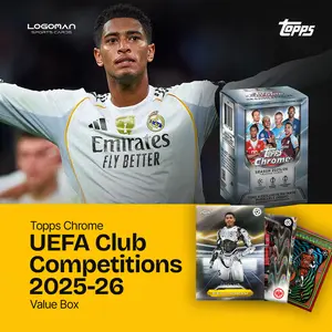 Topps Chrome UEFA Club Competitions 2025-2026 Value Box