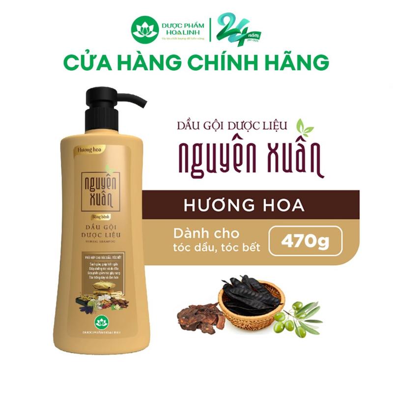 Dầu gội dược liệu Nguyên Xuân Bồng bềnh 520g - Dành cho tóc dầu bết