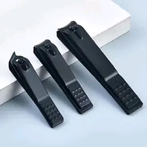 3PCS/SET GUNTING KUKU STAINLESS STEEL HITAM DOFF (CORNER + MED + LARGE)