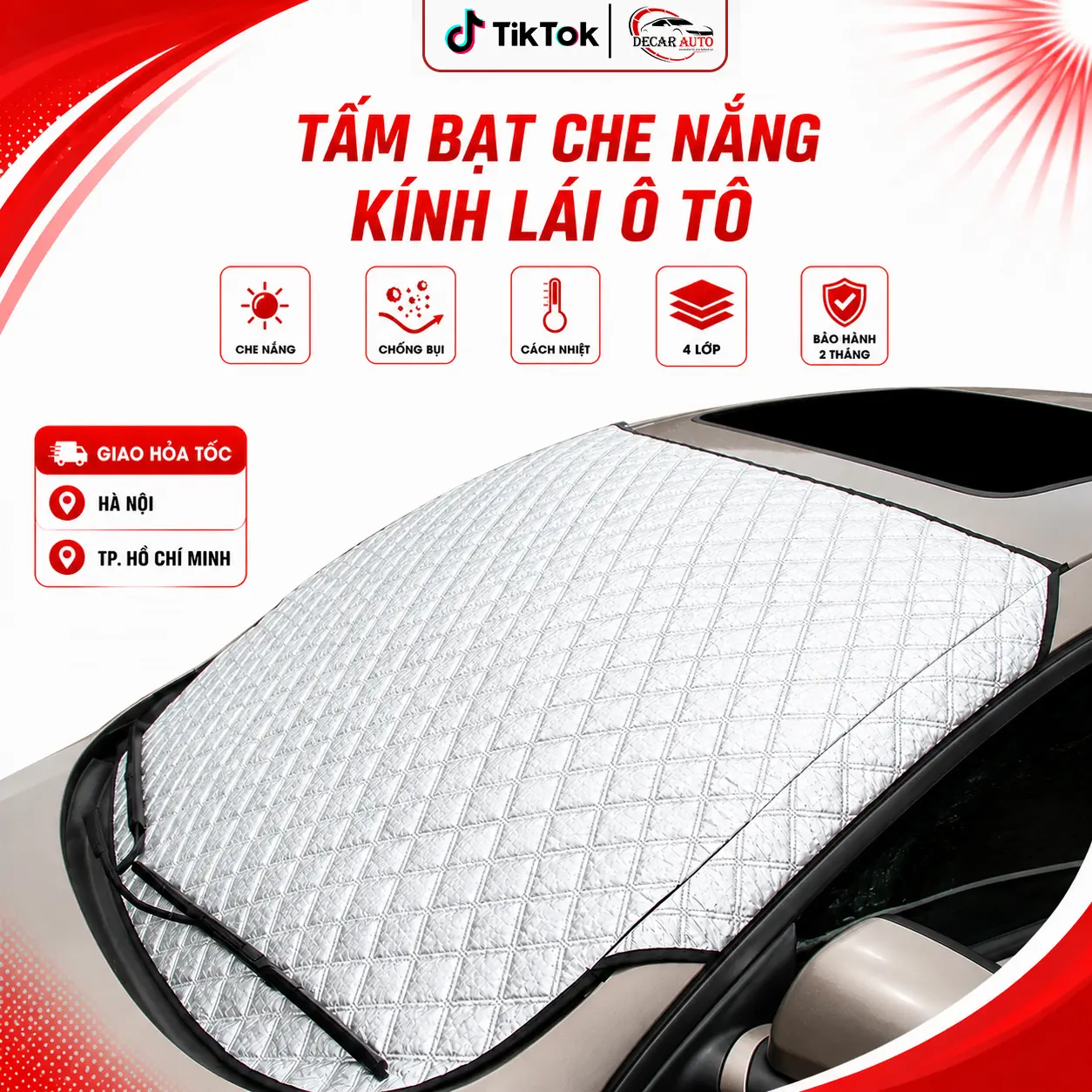Tấm bạt che nắng kính lái ô tô, miếng che chắn thiết bị chống nắng bảo vệ kính lái nội thất xe hơi, oto