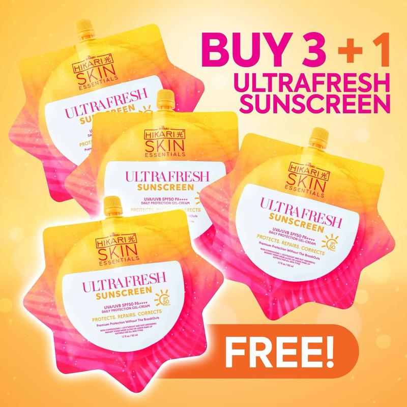 Hikari Ultra Fresh Sunscreen for all skin types, sun protection, sun care, no white cast, hydrating, easy to blend