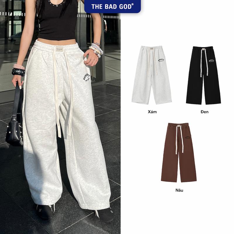 MỚI MỞ BÁN 2025 Quần dài Nỉ Nhung The Bad God Star Serenity Sweapant Thu Đông Local Brand