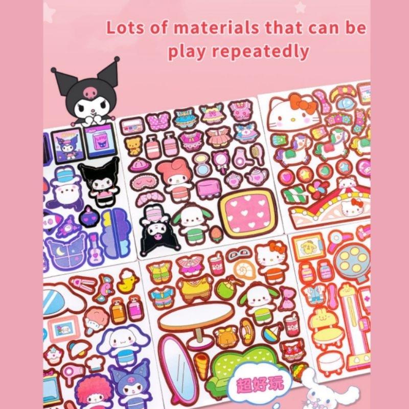 Sách Yên Tĩnh, Sanrio, Nam Châm Tự Làm, Thiết Kế Cinnamoroll Và Kuromi, Thích Hợp Làm Quà Tặng Cho Bé Gái, Sách Bận Rộn, Đồ Chơi Giáo Dục Tự Làm, 10 * 10, [Thanh Toán Khi Nhận Hàng] 3