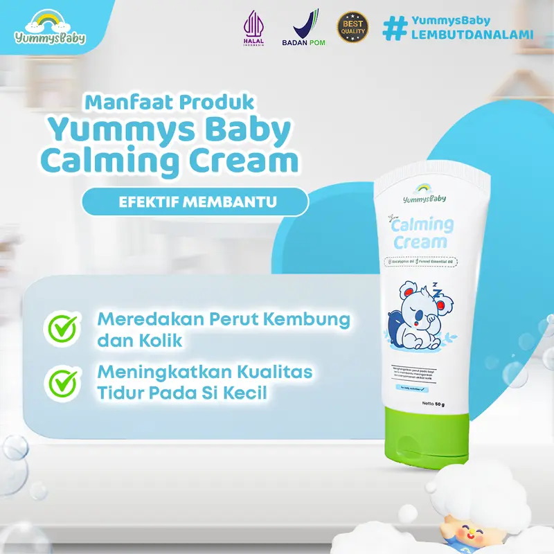 Calming Cream - Redakan Kolik & Kembung | Lembut dan Aman untuk Kulit Bayi Sensitif baby 3