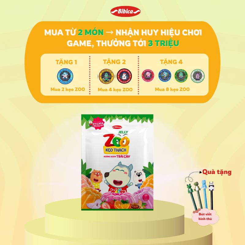  Thạch Dừa Zoo - Thạch Soda Trái Cây Bibica Các Loại 300g 400g 990g 