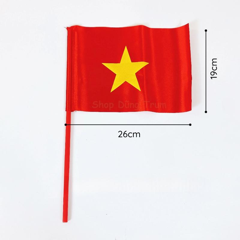Cờ vẫy cầm tay ngày khai giảng-Cờ vẫy chụp ảnh áo dài,cổ vũ bóng đá,để bàn,trang trí chào mừng 02348 8