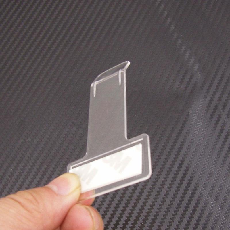 sanjiao New Plastic Ticket Permit Holder Window Kit Practical Card Holder Stickers Clear Windscreen Car Vehicle Parking Car Accessories 7