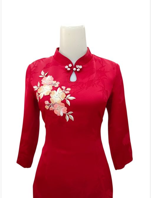 DRESS CHEONGSAM SAKURA IMLEK 2026 IMPORT PREMIUM HIGH QUALITY