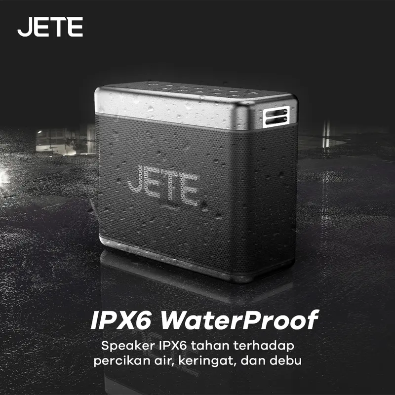 JETE SB2 Speaker Karaoke Bluetooth 2 Mic Wireless IPX6 Garansi 2 Tahun