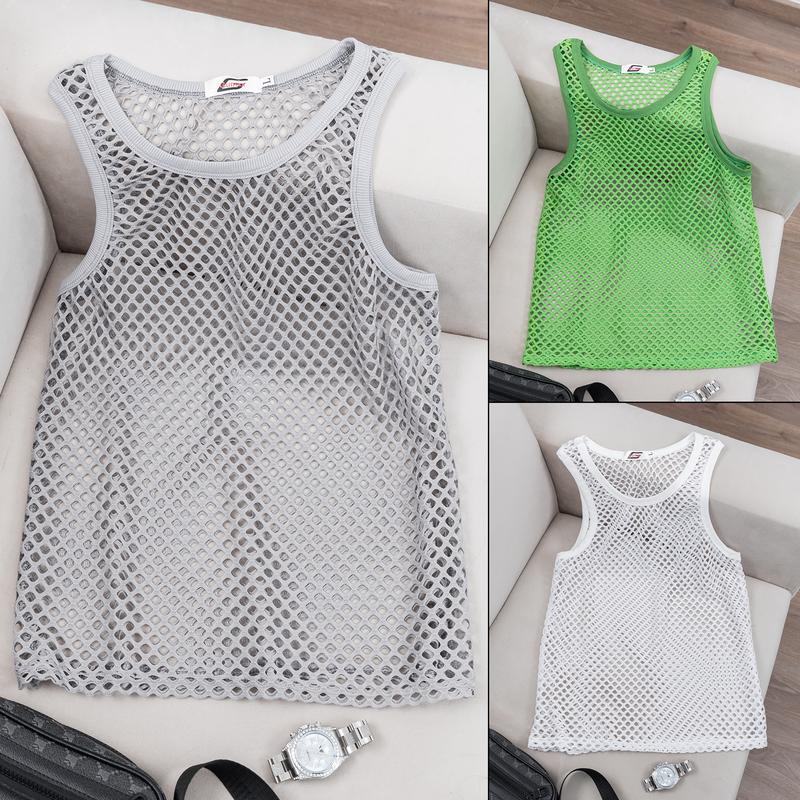  áo ba lỗ lưới cotton chất vải mềm thoáng mát co giãn 4 chiều Menswear 