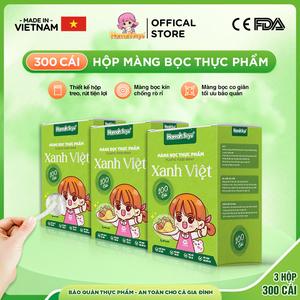 Combo 200 Chiếc Màng Bọc Thực Phẩm Xanh Việt Treo Tường 13x38 cm