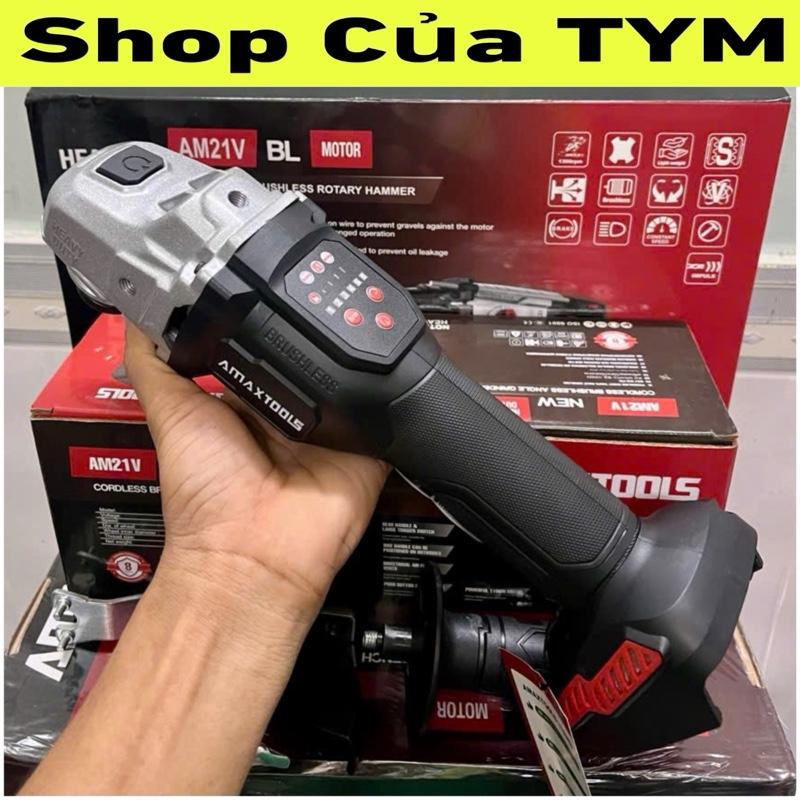 Máy mài góc pin 21V Amaxtools thế hệ mới AM100C-SM motor brushless chân pin M21 chính hãng