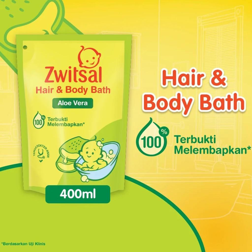 Zwitsal Baby Bath Hair and Body ALOE VERA 200ml 300ml 400ml 600ml/Sabun Mandi dan Shampoo Bayi