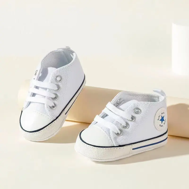 Giày Tập Đi Đầu Tiên, Cho Bé Trai Và Bé Gái Trẻ Sơ Sinh, Chất Liệu Vải Bố Mới, Giày Thể Thao Cho Em Bé Đế Mềm, Chống Trượt, Thích Hợp Cho Trẻ Sơ Sinh Và Trẻ Mới Biết Đi 8