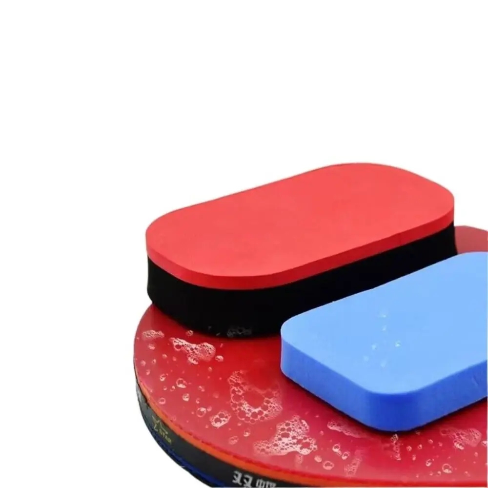 Easy To Use Sponge Table Tennis Cleaning Agent No Slagging High Density Racquet Sponge Wiping Rubber Soft Portable Ping Pong Racket Cleaner Table Tennis
