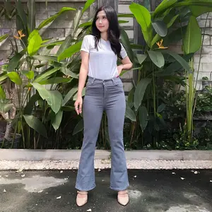 Cutbray jeans wanita street melar tidak kaku nyaman di pakai
