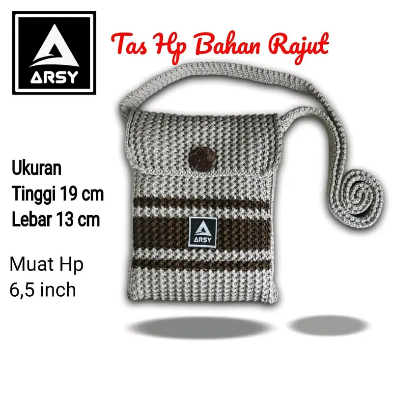 Tas hp rajut selempang wanita Anyaman 0