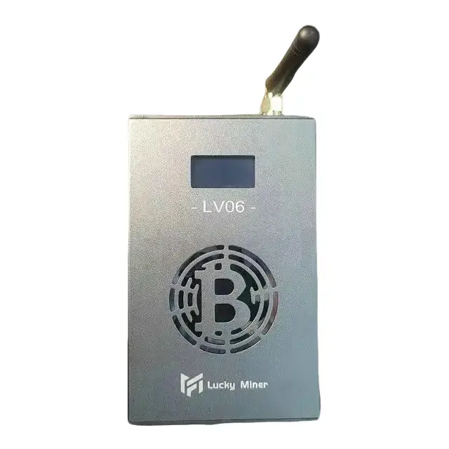 BTC Solo miner Lottery Machine Lucky Miner Lv06 Supports SHA-256Algorithm for BCH BSV DGB, Suitable for Multiple Mining Modes