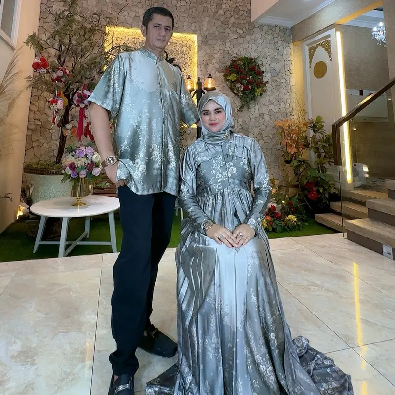(SET COUPLE) Nazwa Abaya Hareem Dress & Koko Lebaran 0