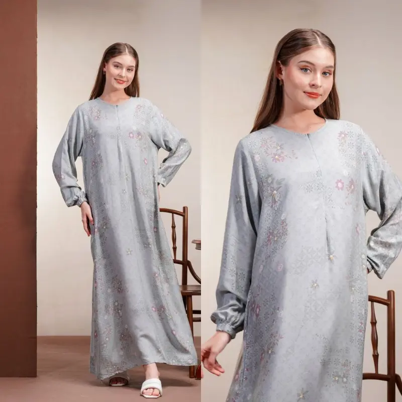 Oriana Homewear Daster Panjang Busui Danita Briana I Daster Gamis Adem Hijab Friendly 6