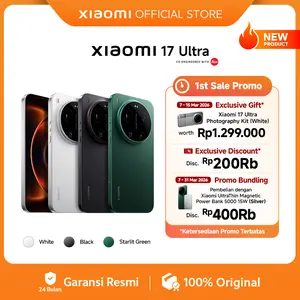 Xiaomi 17 Ultra (16GB/512GB) (16GB/1TB) Leica 200MP 75–100mm Telefoto | Kamera Ultra Dinamis 1 Inci Leica | Sistem Optik Leica UltraPure | Baterai Xiaomi Surge 6000mAh (typ) | Platform Mobile Snapdragon 8 Elite Gen 5  [Xiaomi Official Store]