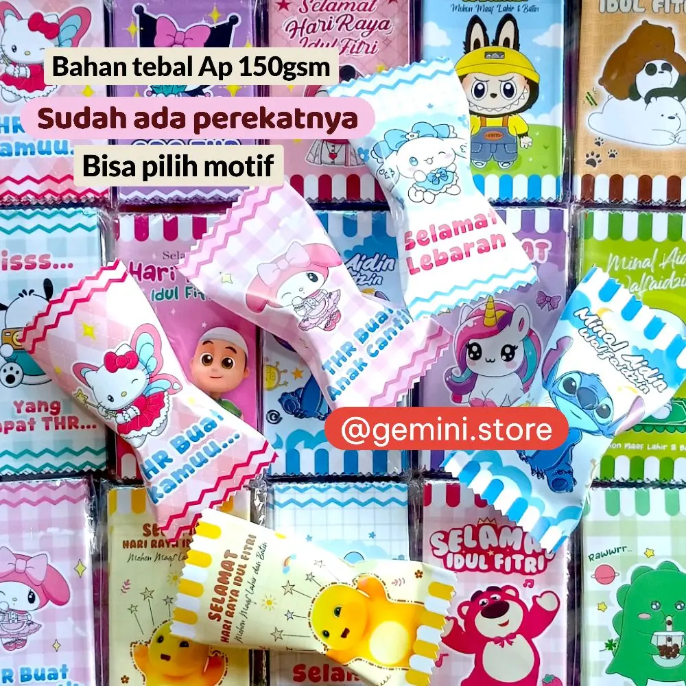 Amplop permen kartun