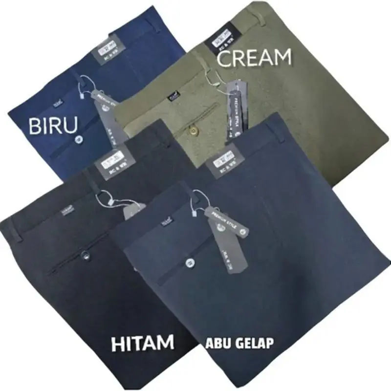 CELANA PANJANG FORMAL TWIST SLIM MODEL TERBARU BAHAN LICIN TERLARIS BERKUALITAS Dewasa Abu Hitam Kain Slimfit ankle Muda Navy Kerja Nyaman Pria Kantor 0