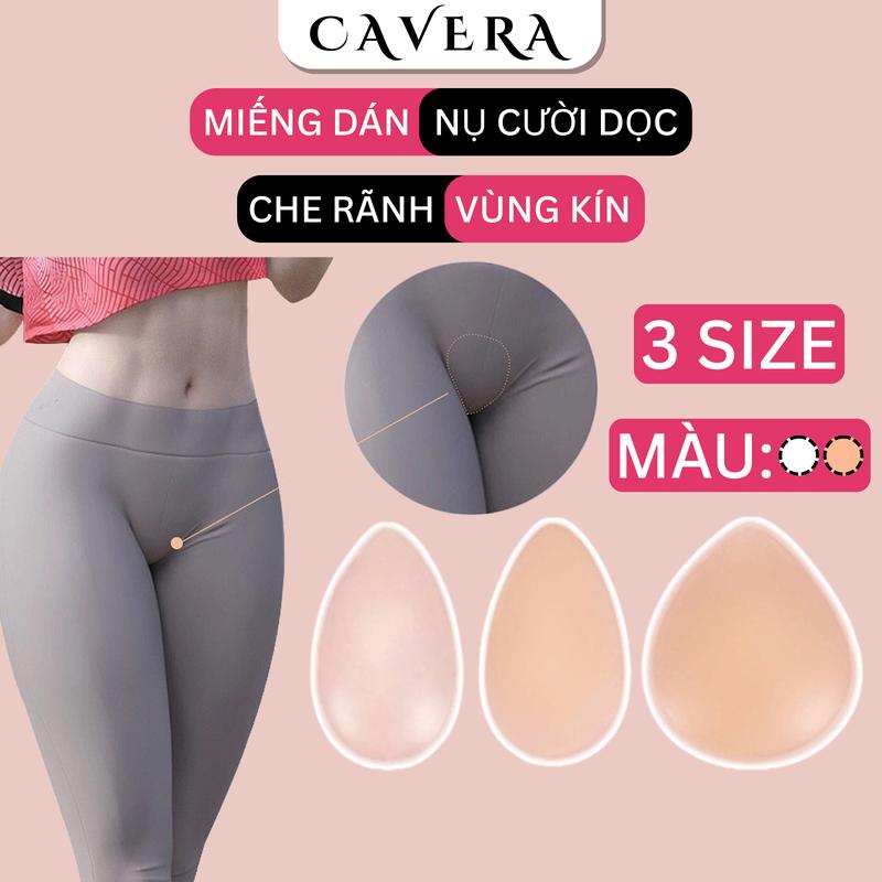  Miếng Dán Silicon Che Rãnh Vùng Kín Bikini Miếng Dán Chống Lộ Mềm Mại An Toàn Cho Da CAVERA -- VND0163 