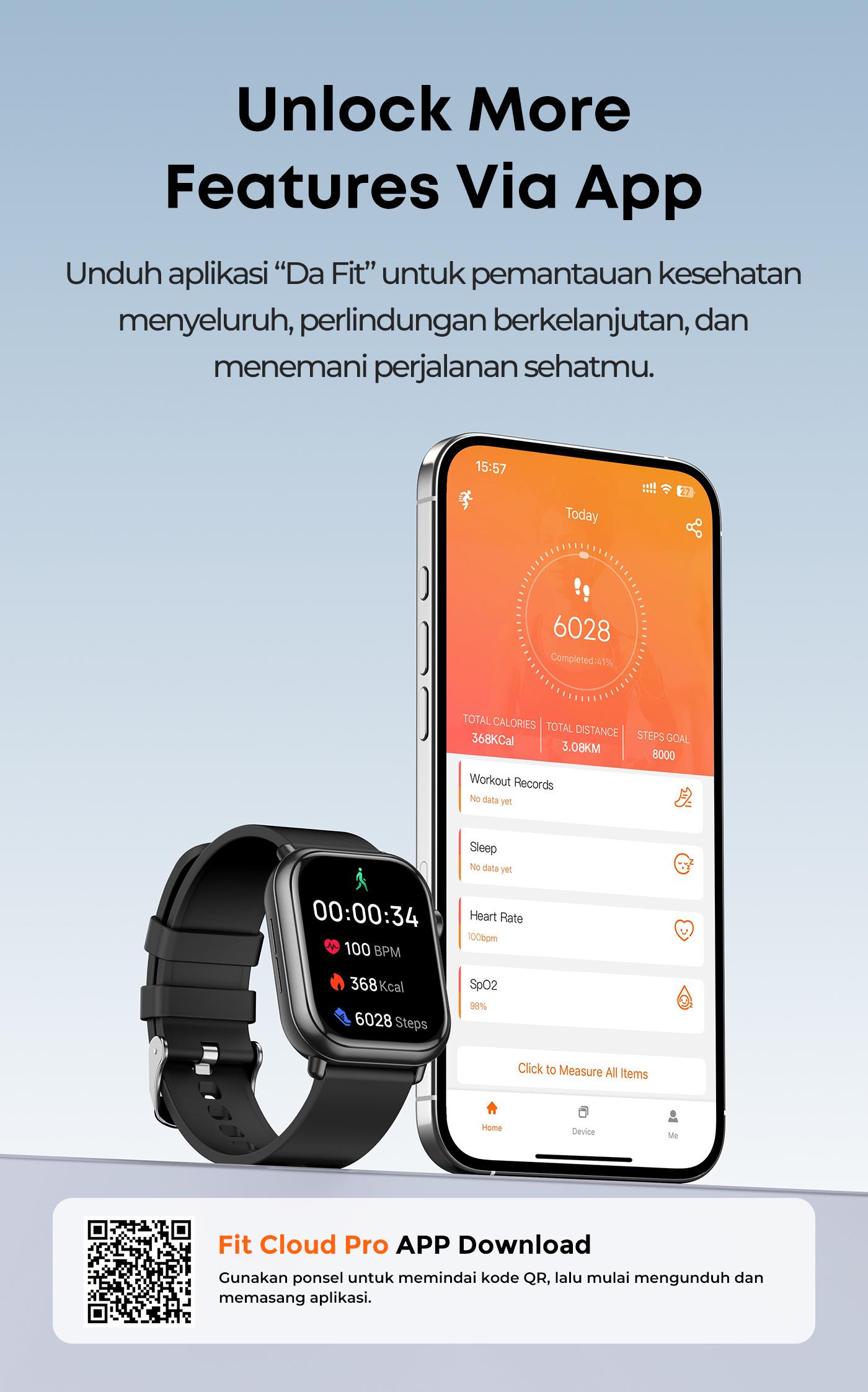 [EXCLUSIVE VANDA RAINY]Olike Smartwatch Meta S2 |1.83" HD Screen | Fast Charging | Strava Sync | IP68 Tahan Air  | Health & Sport Monitoring | Tarnish Silver | Garansi 1 Tahun