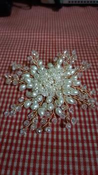 Product Review of (Bebas beli 2 dapat bonus) B35 Bross hijab mutiara snowflake mewat titanium Korea original from s**1 0
