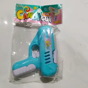 Candy Gun Fire Tembak Permen Lolipop Biru dan Putih Sangat Bagus dan Keren