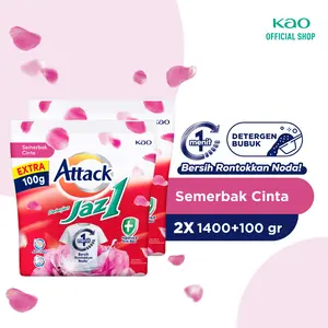 [Exclusive Ireztia] Attack Jaz1 Powder Twinpack - Deterjen Bubuk Sabun Cuci Baju