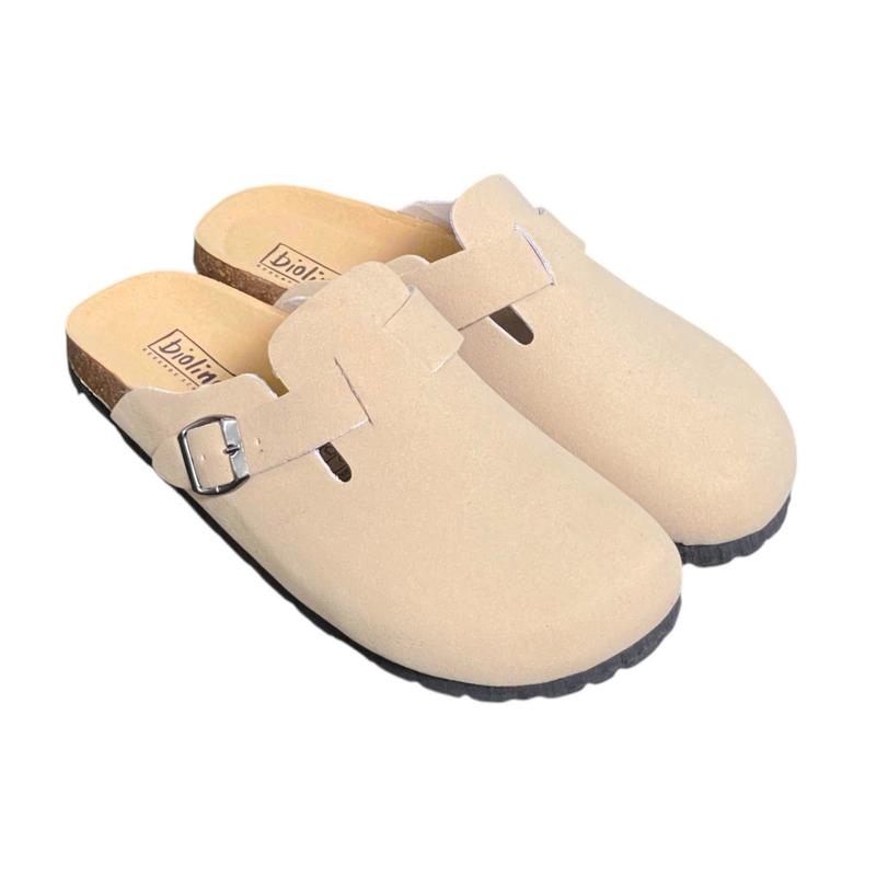 Sục Đế Trấu Birken Boston - Dép Sục Da Lộn Nhân Tạo Hottrend - Sục Unisex (cả nam và nữ) Thương Hiệu BIOLINE - SGD