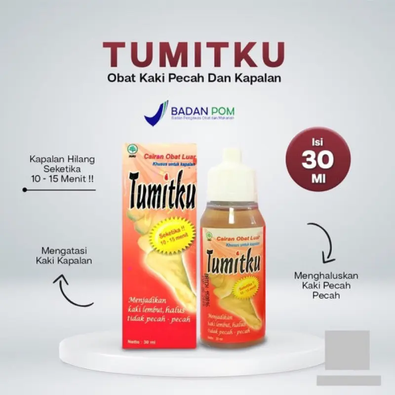 TUMITKU 30ml Obat Kaki Pecah-Pecah Kapalan Kering ORIGINAL BPOM 100% 1